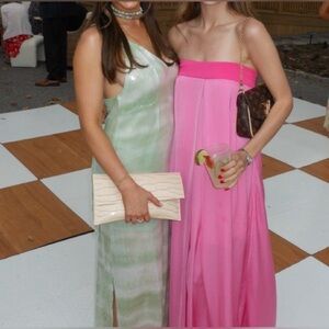 Zara Tie-Dye Sequin Maxi Dress Women’s Small Side Slit